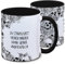 Tasse Totenkopf und Spruch: Du strapazierst meinen inneren Monk gerade ungeheuerlich!, Skull, Schädel, Gothic, Grunge, schwarz