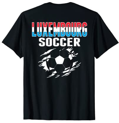 Luxemburg Fußball-Liebhaber Trikot Luxemburgische Fußballfans T-Shirt