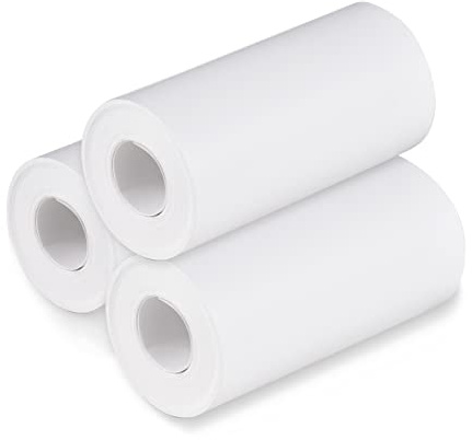 Andoer Thermopapierrolle, 57 x 30 mm, für Etikettendrucker, Sofortbildkamera, Nachfüllpapier für Kinder, Packung mit 3 Rollen