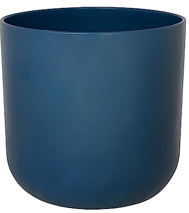 Ivyline Pot de Fleurs en céramique, Bleu Marine, H 20,5 cm x P 20,5 cm