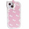 AUCAN Cute Silicone Case for iPhone 12 Pro Max/13 Pro Max 6.7, Pink Kawaii Soft Funny Cover, Shockproof Classic Cat Bow Cellular Phone Case for Girls Women