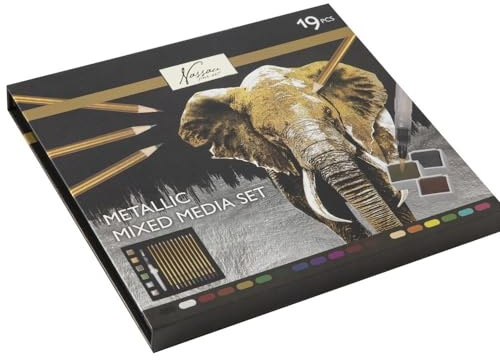 Legind Nassau - Metallic Mixed Media Painting Set 19 Parts - (K-AR0218/GE)