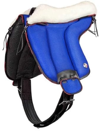 Brama West Bareback Reitpad UNICA mit Wolle von Pioneer - super Soft - Made in Italy - Farbe Blau, Gr. Full