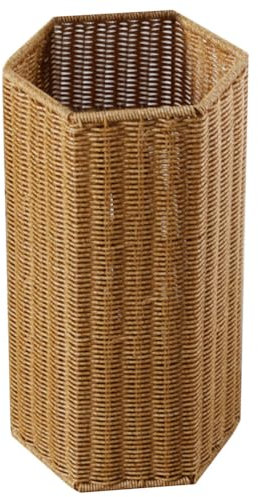 MAGICLULU Umbrella Stand Wicker Tray Drip Tall Square Storage Basket Indoor Home Office