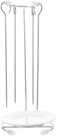 Cabilock 1ensemble Support De Barbecue Acier Inoxydable Avec Brochettes Rack Suspendu Pour Viande Et Légumes Pour Grillades Extérieur