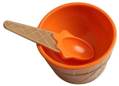 AKTOUR Place Mats for Dining Table Set Bowl Gifts Dessert Place Mats for Kitchen Table Set (Orange, One Size)