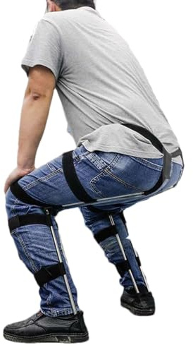 Sghtil Stuhlloser Stuhl, tragbar, unsichtbarer Sitzbeinstütze, magischer Hocker, Exoskelett-Levitationssitz – tragbarer, verstellbarer Sitz, tragbarer unsichtbarer Stuhl für Angeln, Konzert, U-Bahn