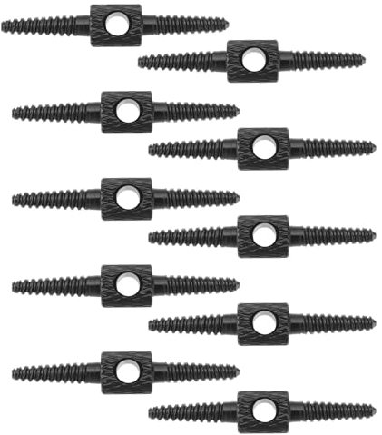 eMagTech 10 Pcs Bicycle Hose Brake Bicycle Shift Cable Connector 26mm Suitable for Mountain Bikes and Road Bikes Maintenance and Modification Black