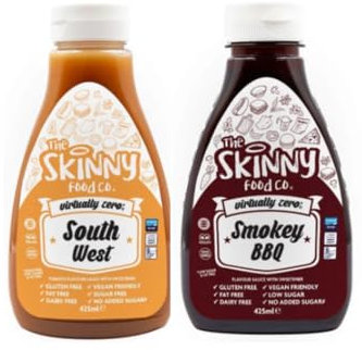 Skinny BBQ and Southwest Twin Pack | Sugar Free BBQ | Sugar Free Southwest | Fat Free BBQ | Fat Free Southwest | Skinny Sauce 2 pack