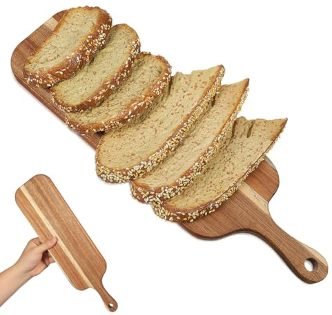Alipis Planche À Découper En Bois Massif Avec Poignée Planche À Découper Bois Xxl 16.14 X 4.72 X 0.59 in De Service Pour Pain Charcuterie Apéritifs Maison Et Restaurant