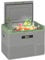 Outsunny 40L Car Refrigerator, Portable Compressor Car Fridge Freezer, Electric Cooler Box with 12/24V DC and 110-240V AC for Camping, Driving, Picnic, Down to -20℃, Light Green and Grey