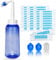 SAMLINSU Neti Pot Kit, Sinus Rinse Bottle 300ml, 40 Nasal Wash Salt Packets and Sticker Thermometer, Nose Wash Cleaner Pressure Rinse Nasal Irrigation for Adult & Kid BPA Free