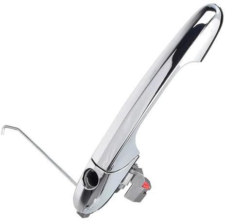 DPEDFVXVMR Outer Door Handle for Fiat 500 2012 2013 2014 2015 2016 2017 2018 2019 Chrome Car Exterior Door Handle Front Left/Right 68069943AB 68069942AB(Front Left)
