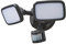 LITECRAFT Alma Flood Light Twin LED 20 Watt Outdoor Fitting with PIR Motion Sensor - Dark Grey