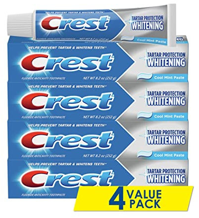 Crest Tartar Schutz Whitening Cool Mint Flavor Zahnpasta 8,2 Oz (4 Stück)