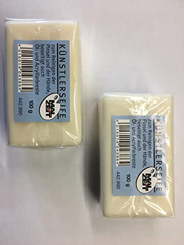 442990-2er - Künstler Seife, Art Soap, TOP-Qualität! 2 Stück - SONDERPREIS, Handseife, angenehmer Duft, Pinselreiniger, Küchenseife, Reinigen, Duschseife, Universalseife,