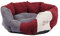Kerbl Pet 81270 Kuschelbett Amelie, L 71 x B 64 cm, bordeauxrot/anthrazit