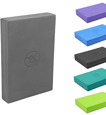 Yoga-Mad Eva-Yoga-Block, hohe Dichte, Rutschfester Block für Yoga, Pilates und Heimtraining, 30 cm x 20 cm x 5 cm