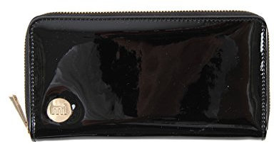 Mi-Pac Patent Geldbörse mit Reißverschluss – Schwarz, Eine Größe