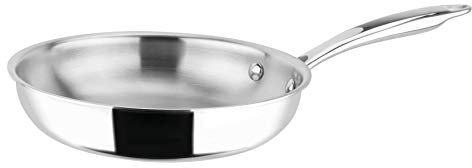 Sitram 710731, Rapsody Pfanne, Edelstahl, professionelle Qualität, Durchmesser 20 cm, für alle Herde, auch Induktion, Silber
