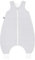 Julius Zöllner 9112969290 Sommer-Jumper - Jersey Sommerschlafsack mit Beinen (0, 5 TOG) - Tiny Squares Grey - Gr. 104/ 36-60 Monate, grau