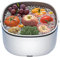 Lavadora De Frutas Y Verduras, Lavado Ultrasónico De Frutas Purificador De Ingredientes Cesta Lavado Eléctrico Doble Drenaje para Lavado de Alimentos Cocina