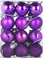 Battnot Weihnachtskugeln 100 teilig 24 teilig 30/60mm Christbaumkugeln Set Weihnachtsbaumschmuck Christbaumschmuck Weihnachtsbaum Kugel Dekoration hängende Hausparty Christmas Xmas (Lila, 24)