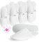 com-four® 12 Paia di Pantofole in Spugna - Comode Pattine di Hotel con Suola Antiscivolo - Ciabatte Chiuse -Taglia 38/39 - Colore: bianco - Unisex
