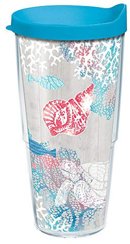 Tervis Ocean Life - Bicchiere isolante in plastica, trasparente Tritan
