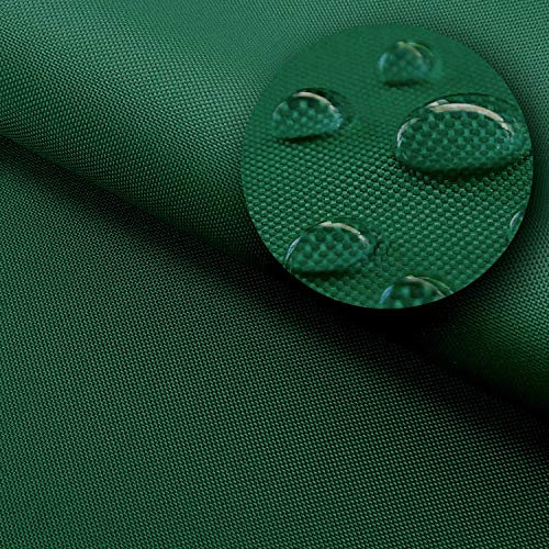 NOVELY® Oxford Sunset 420D - UV-Beständiger Polsterstoff - Wasserdichter Outdoor-Stoff - Polyester Möbelstoff - Pflegeleichte Meterware 1lfm | Farbe: 59 Tannengrün