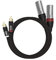 khadas Ausgewogenes Cinch-Kabel, XLR-3-Stecker, Audio-Stereo-Subwoofer-Kabel [Hi-Fi-Sound] für Tone2 Pro, Desktop-DAC, Verstärker, Hi-Fi-Systeme, Lautsprecher (1 m)