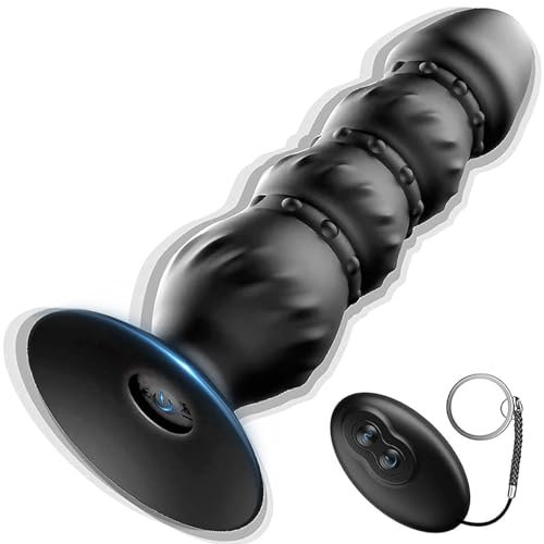 ChicLSQ Anal Plug mit 10 Vibrationsmodi – Silikon Prostata Vibrator & G-Punkt Dildo mit Fernbedienung, Saugnapf Buttplug für Männer, Paare, Anfänger, Anales Sexspielzeug für Ihn & Sie zur Stimulation