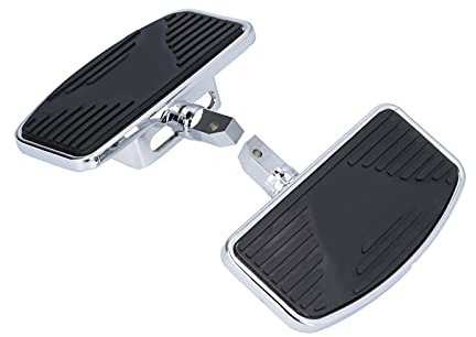 Marchepied arrière de Moto, pédale de Pied de Passager réglable 2 pièces pour Honda VTX1300 VTX1800, Repose-Pieds Larges Repose-Pieds pédales compatibles avec Ajustement pour Suzuki VL400 VL800 C50