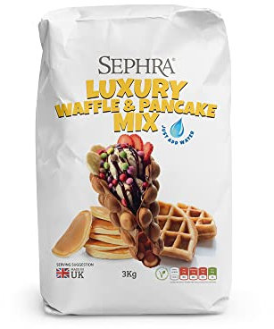 Sephra Luxury Waffle and Pancake Mix (4 x 3kg Bags) – “Add Water Only”