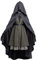 Wocloey Elden Ring Cosplay Kostüm Frauen Melina Figur Kleid Umhang Uniform Outfits Halloween Party Anzug mit Schal (X-Large, Melina Outfit)