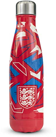 Hy-Pro Officially Licensed England FA Thermal Bottle - Stainless Steel, Double Wall, Vacuum Flask, Fade Design, Lightweight, Leakproof, Great Football Gift Idea