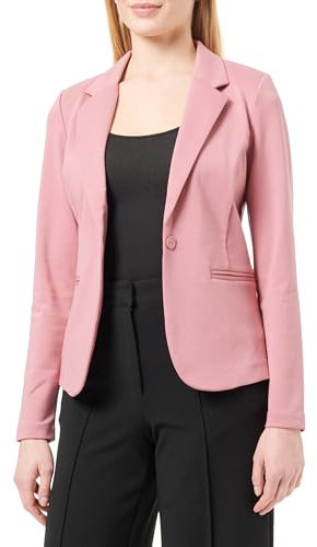 ICHI IHKATE Damen Blazer Jackenblazer Anzugsjacke mit 1-Knopf-Form Stretch Reverskragen Paspeltaschen Slim fit, Größe:S, Farbe:Heather Rose (171608)