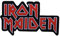 Iron Maiden Woven Patch Logo Cut Out Official Red One Size