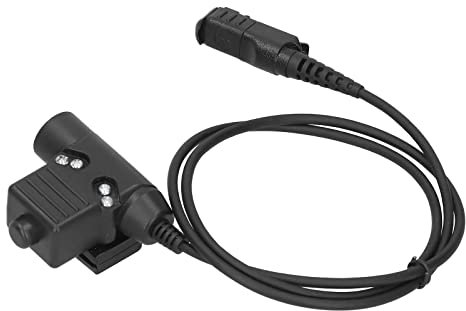 ZEZEFUFU 80 cm PTT Kabel Ohrmuschel Adapter Militärstandard Version Stecker für Motorola (P6600/6620/XPR3300)