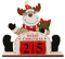 Countdown Kalender Würfel aus Holz, Tage Bis Weihnachten Countdown Ornament, Weihnachtsmann/Schneemann/Elch Weihnachts Adventskalender, Countdown zur Weihnachten Dekoration für Tisch Zuhause Büro