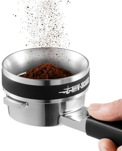 MHW-3BOMBER Yu Series 58mm Dosing Funnel, Espresso Dosing Ring with 36 magnets, outer card slot Design, Coffee Dosing Ring anti slip for 58mm Portafilter, Espresso&Barista Accessory, Model: T5830-OS