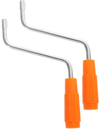 CRAFTHROU 2pcs Noodle Machine Accessories Heavy Duty Pasta Maker Handle Pasta Making Machine Accessory Pasta Making Metal Handle Noodle Maker Handle Noodle Making Machine Handle