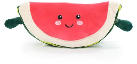 PMS Foodies 16002618 Plüschtier, Maiskolben, Wassermelone, Erbsen, Sushi, Kuchen, Hamburger, Avocado - 16002618 (Wassermelone)