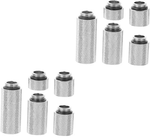 CIYODO 2 Sets Silikon Versiegelt Wasser Kühlung Koppler Männlich Zu Weiblich Adapter Messing Fitting