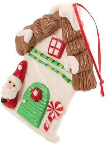 PRETYZOOM Weihnachtsschmuck in Form Eines Lebkuchenhauses Christbaumschmuck Aus Weichem Lebkuchenhaus-anhänger Für Weihnachtsdeko Zum Aufhängen Weihnachtsartikel Für Zuhause Und Feiern