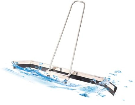 Sports Tennis Court Squeegee, Tennis Court Squeegee Surface Water, Rolling Water Pusher Rain Shuttle Broom, for Car Parks, Shopping Malls, Basements, Libraries (A)