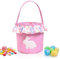 HYran Osterkörbchen Kinder, Osterkorb mit Henkel, Osternester zum Befüllen, Osterhasen Taschen, Ostertasche, Geschenktüten Ostern, Osterdeko Ostern, fur Ostereiern, Süßigkeiten, Kunsthandwerk usw