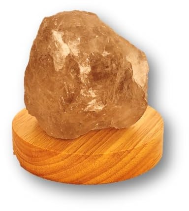 Rauchquarz, Kristall Stein beleuchtet, Rauchquarz Mineral, Edelstein Deko Lampe