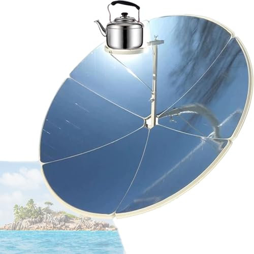 Forno Solare Parabolico da Campeggio Forno Solare Forno da Esterno Forno Solare da 135 cm Fornello Solare da Campeggio All'aperto,Diameter150cm
