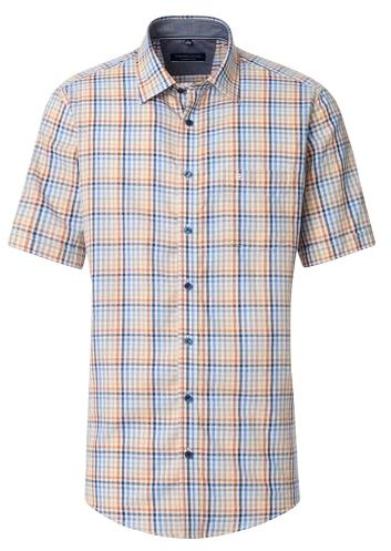 CASAMODA Freizeithemd Kurzarm gestreift Casual Fit
